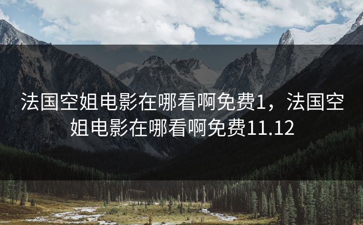 法国空姐电影在哪看啊免费1，法国空姐电影在哪看啊免费11.12